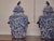 Blue English 19th Century Blue and White Porcelain Lidded Pot Pourri Pots with Dogs For Sale - Image 8 of 12