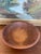 Mid 20th Century Mid-20th Century Americana Large Signed Munising Wooden Dough Bowl With Rich Patina and Age Crack For Sale - Image 5 of 7