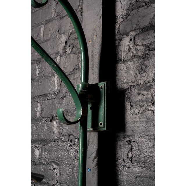 Industrial Vintage 1930s Green Petticoat Shade Lamp For Sale - Image 3 of 6