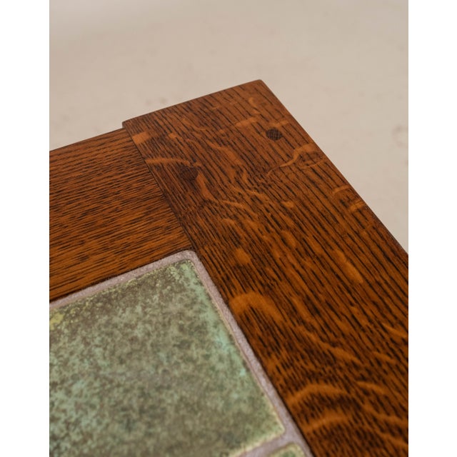 Stickley Mission Oak Tile-Top End Table For Sale In Philadelphia - Image 6 of 15