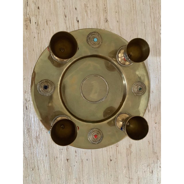 Beautiful Arabic brass coffee set