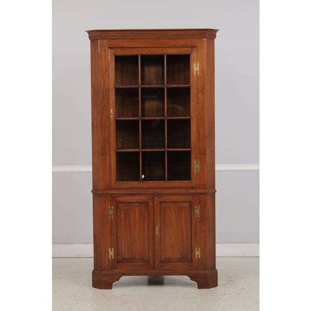 Age: Approx: 50 Years Old Details: Early Henkel Harris Cabinet High Quality Construction Chippendale Style Traditional...