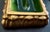Mid-Century Anthony Freeman McFarlin California Pottery Gold Leaf & Avocado Green Ashtray. For Sale - Image 4 of 7