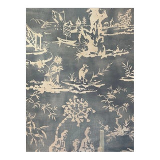 Summer Palace, Sky - Scalamandre Fabric 4 Yards For Sale