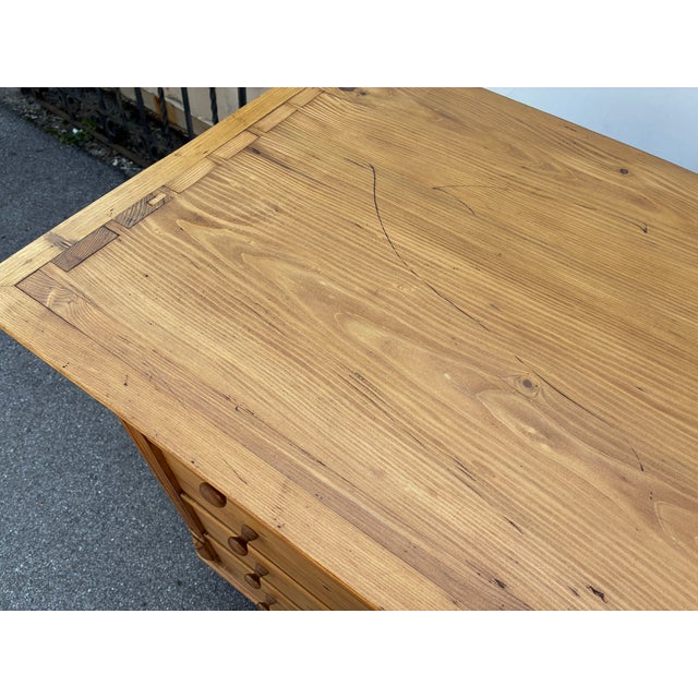 Pine Central European Chest of Four Drawers For Sale In Baltimore - Image 6 of 16