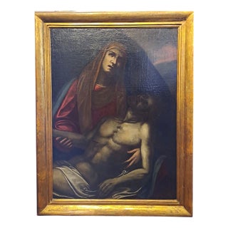Circle of Luca Cambiaso, Deposition of Christ, 1500s, Oil on Canvas For Sale