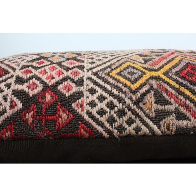 Turkish Kilim Decorative Pillow Cover - 12"x19.5" For Sale In Raleigh - Image 6 of 11