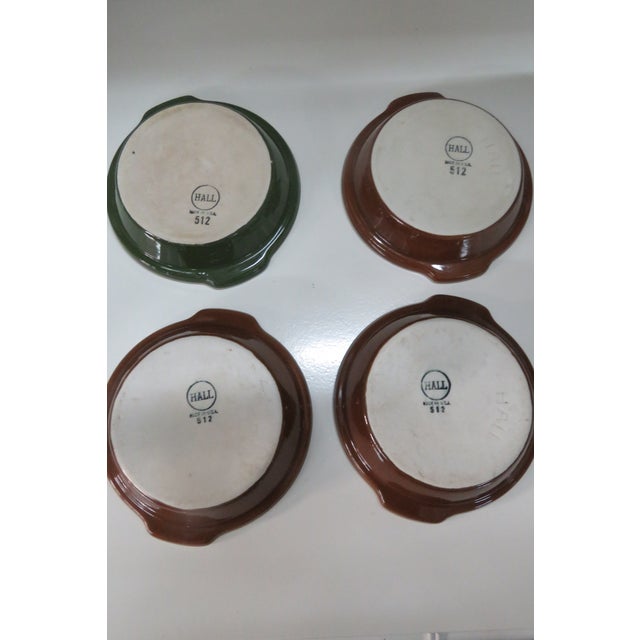 Hall Pottery 512 Crock Bowl 4pc Set Mid Century Ceramic Casserole Dishes 4508b For Sale - Image 13 of 14
