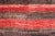 Brown Vintage Tulu Rug From Turkey in Charcoal and Red With Stripe Design, Minimalist Design For Sale - Image 8 of 12