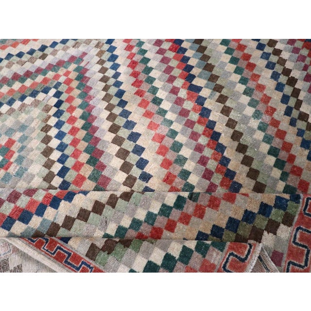 Galerie Shabab Collection Mid-20th Century Turkish Anatolian Art Deco Carpet For Sale - Image 9 of 10