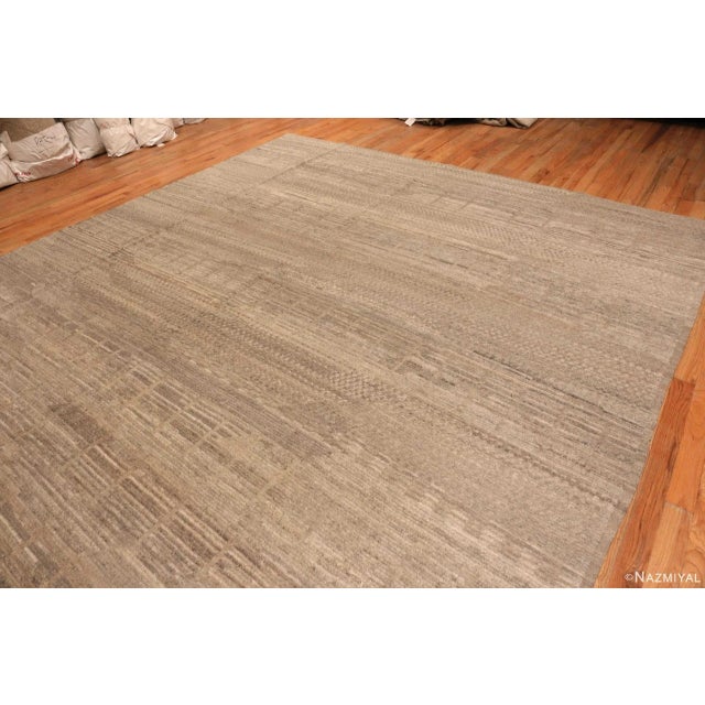 Taupe Modern Moroccan Area Rug, Country of Origin: Afghanistan, Circa Date: Modern – This modern rug was inspired by...