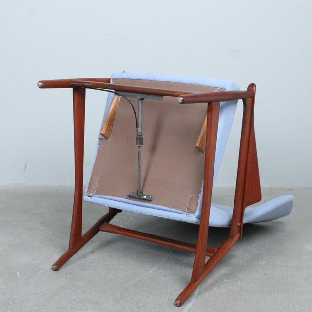 Ib Kofod-Larsen armchair model "Carlo" wingback lounge chair designed by Ib Kofod-Larsen in 1954, for Carlo Gahrn. In...