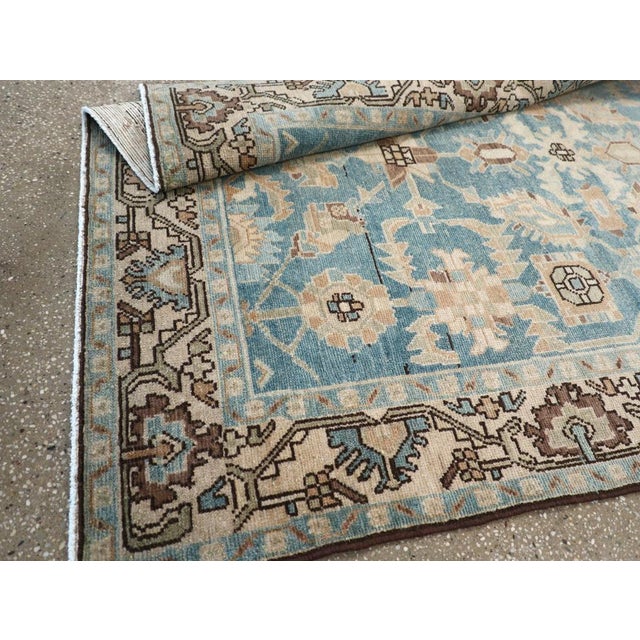Blue Galerie Shabab Collection Mid-20th Century Persian Malayer Accent Rug For Sale - Image 8 of 8
