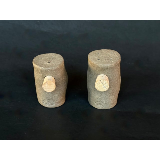 1990s Art Pottery Salt and Pepper Shakers For Sale - Image 4 of 11