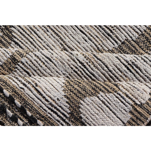 Modern Gallery Rug in Wool With Abstract Design 5'10" X12'8" For Sale - Image 12 of 13