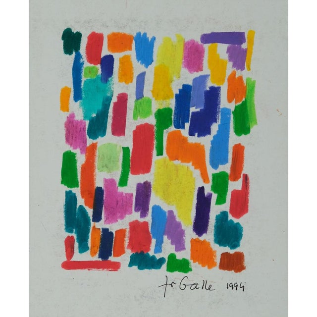 Françoise GALLE (1940) The Labyrinth of Colors Colored pastel Signed in felt-tip pen by the artist On heavy paper laid...
