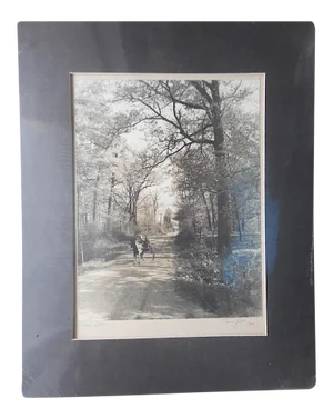 Original Vintage Mid 20th Century Signed/Dated Ltd. Edition Fine Art Photograph-"Shady Lane"-Norah Yeakle