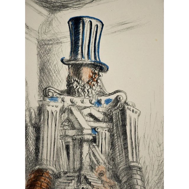 ''Le Retour du Fils Prodigue I'' is an original hand-signed and numbered lithograph realized by Giorgio de Chirico in 1929...