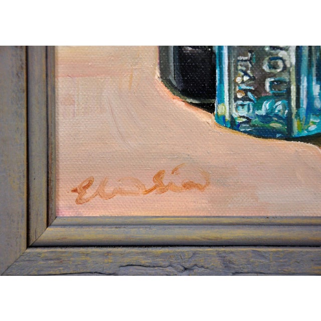 Elin Sian Blake, Chemist Shop Bottle, Oil Painting, 21st Century For Sale - Image 7 of 18