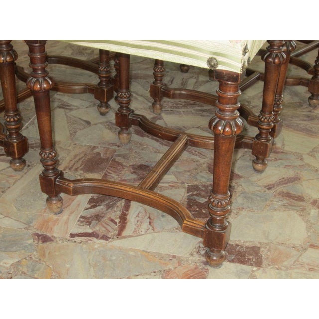 Antique French Dining Chairs in Walnut, Set of 6 For Sale - Image 9 of 13