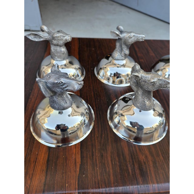 Metal Vintage Ice Cream Cups, 1970, Set of 6 For Sale - Image 7 of 14