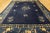 Early 20th Century Chinese Peking Carpet ( 9'3" x 11'9" - 282 x 358 ) Rectangle Wool Antique 1920s Blue Hand Knotted Pile...