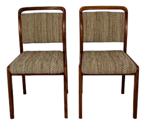 Vintage Scandinavian-Style Dining Chairs, 1960s, Set of 2