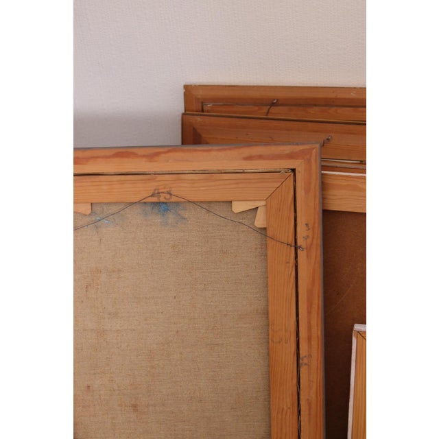 Stig Ryberg, Balcony, 1960s, Oil on Canvas, Framed For Sale - Image 15 of 16