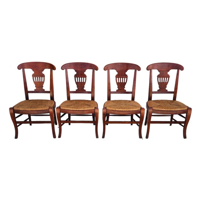 French Country Dining Chairs by Hickory Chair Co Set of 4 For Sale