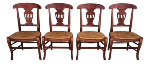 French Country Dining Chairs by Hickory Chair Co Set of 4