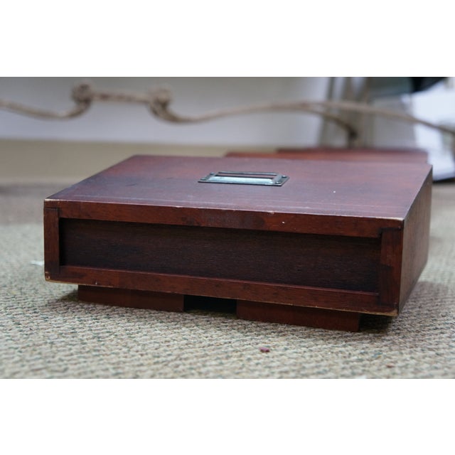 Vintage Oak 4 Tier Stacking Magazine Office Document File Holder Rack 46" For Sale - Image 13 of 13