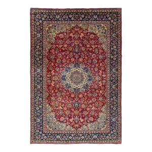 Medallion Persian Handmade Red Wool Rug
