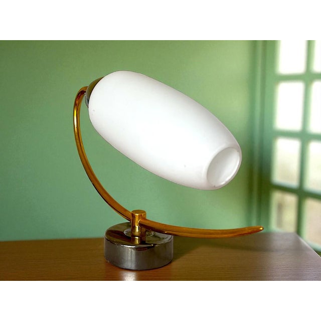 Vintage White Opaline Glass Wall Sconce, 1990s For Sale - Image 6 of 12