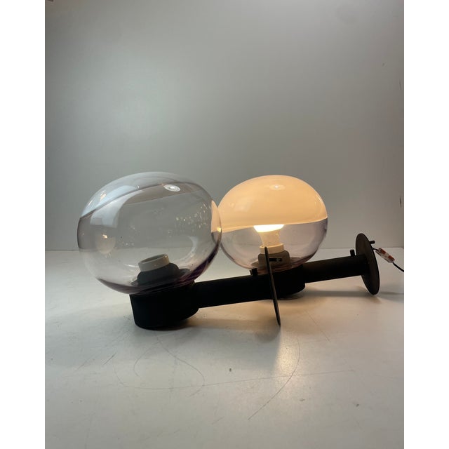 Murano Wall Lamps attributed to Vistosi, Italy, 1980s, Set of 2 For Sale - Image 14 of 18