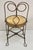 Antique Victorian Twisted Wire Wooden Seat Small Child's Ice Cream Parlor Chair For Sale - Image 10 of 10