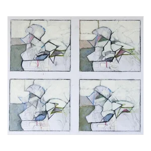 Late 20th Century Neutral Abstract Studies Painting