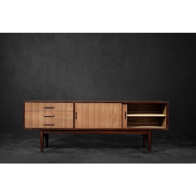 1970s Mid-Century Danish Modern Mahogany Sideboard with Drawers, 1970s For Sale - Image 5 of 18