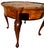 1980 Vintage Hekman Round Table With Drawer French Style Burl Mahogany For Sale - Image 12 of 12