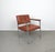 Leather Chair with Wooden Armrests, Germany, 1970s For Sale - Image 3 of 17