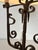 Gothic 1950s 6 Lights Wrought Iron Candlestick For Sale - Image 3 of 12