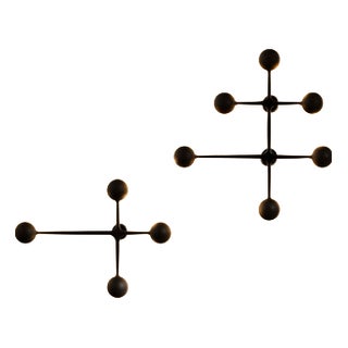 Dot Pattern Light Appliques Spheres by Charles and Ray Eames for Cassina, Set of 2 For Sale