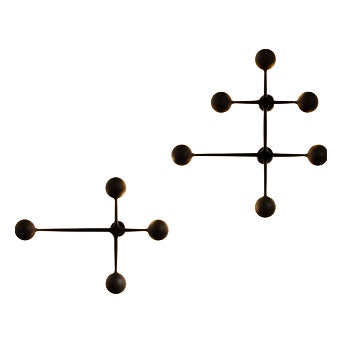 Dot Pattern Light Appliques Spheres by Charles and Ray Eames for Cassina, Set of 2 For Sale