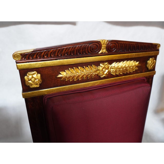 Early 21st Century Set of Four Mid 20th Century Empire Style Chairs by William Switzer For Sale - Image 5 of 18