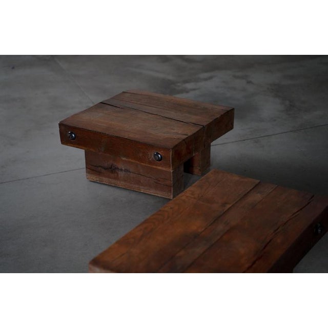 Oak Coffee Tables, Netherlands, 1960s, Set of 2 For Sale - Image 5 of 7