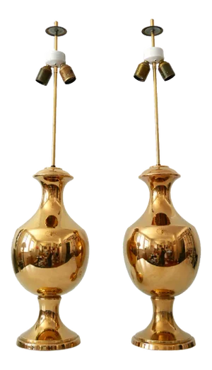 Italian Ceramic Table Lamps from Behreno Firenze, 1960s, Set of 2