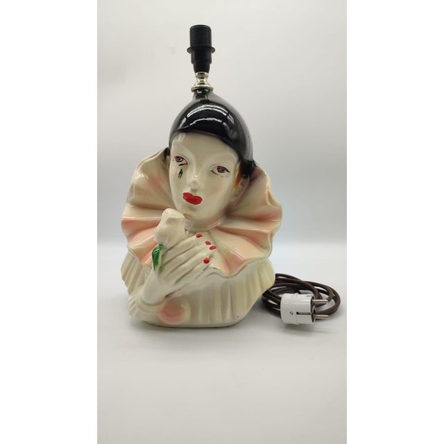 Large Postmodern Art Deco Revival Italian Table Lamp by Vicenze Pierrot, 1980s For Sale - Image 6 of 11