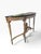 Louis XVI-Style Giltwood Demi-Lune Console Table With Trompe-L’Œil Marble Top For Sale - Image 4 of 11