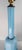 Metal Early 20th Century Pair of French Baby Sky Blue Opaline Glass Table Lamps For Sale - Image 7 of 14