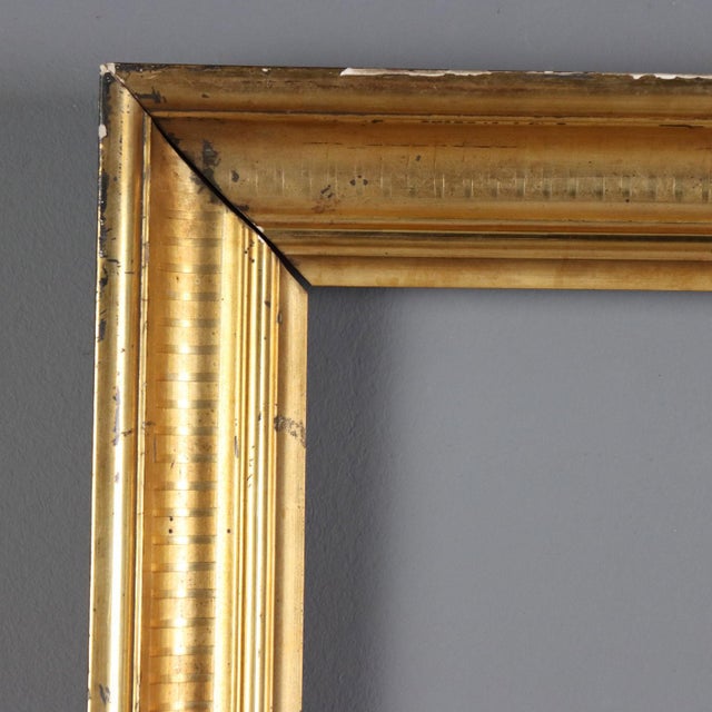 Empire Gilt Frame in Gold Leaf For Sale - Image 3 of 10