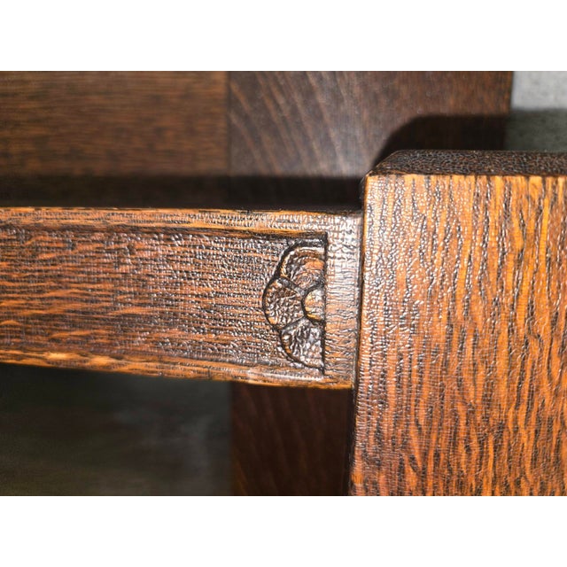 Cinnamon Marked Down (Again)! 1910s Arts & Craft-Style J K Rishel Solid Oak Buffet For Sale - Image 8 of 18
